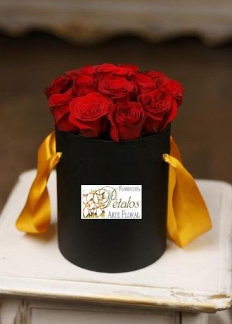 Caja de rosas Ámbar