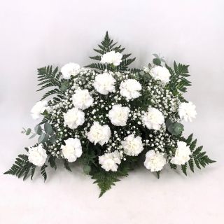 Centro de flores Clavel blanco