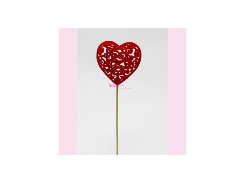 Pick corazón de terciopelo 50 cm.